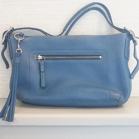 Coach Handbags - Authentic Coach Blue Tassel Handbag Coach Handbags - Authentic Coach Blue Tassel Handbag